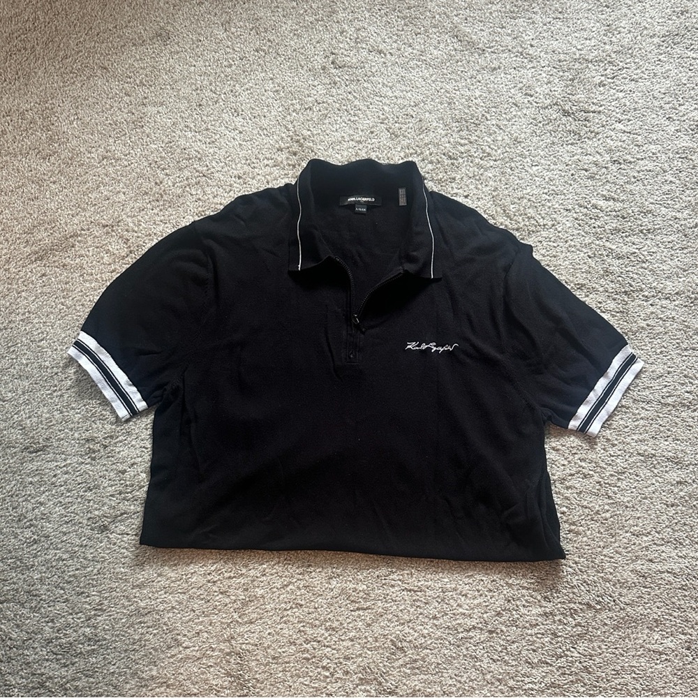 Karl Lagerfield Black Polo Shirt 🖤